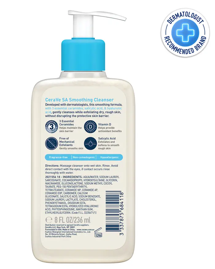 CeraVe SA Smoothing Cleanser with Ceramides