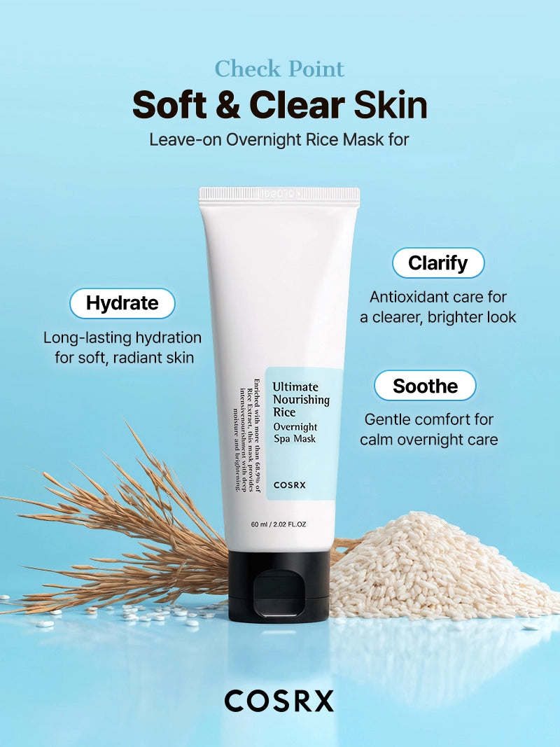 COSRX Ultimate Nourishing Rice Overnight Spa Mask