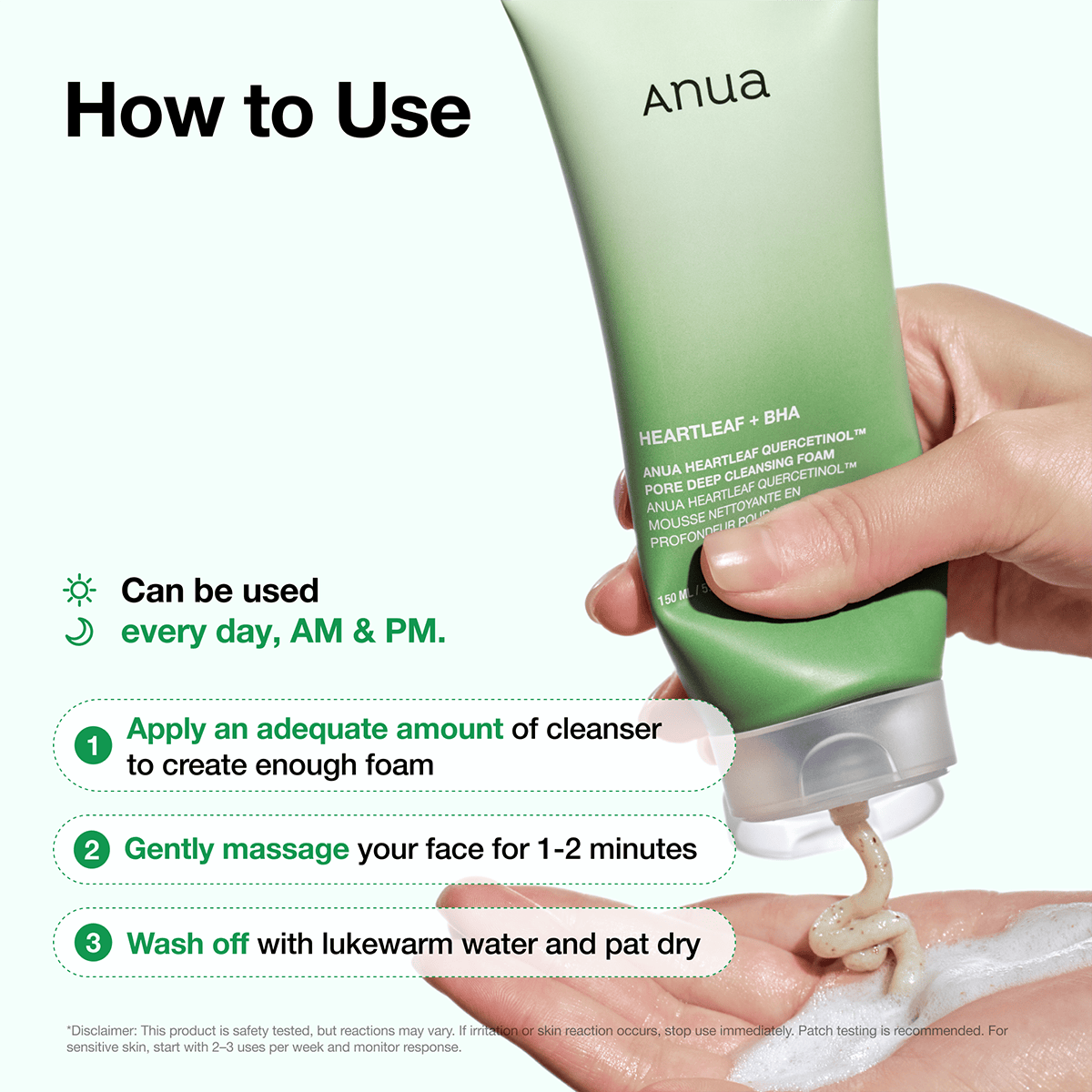 Anua Heartleaf Quercetinol Pore Deep Cleansing Foam