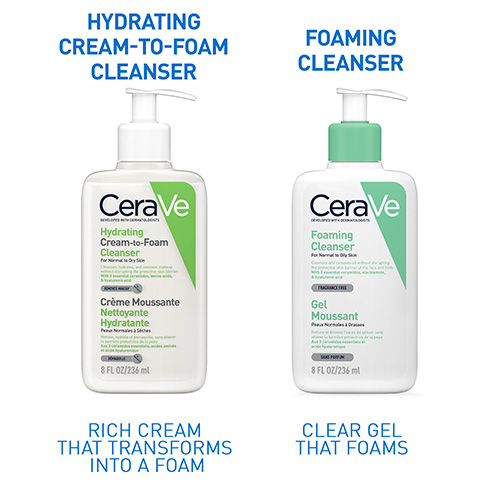CeraVe Ceramides Hydrating Cream-to-Foam Cleanser