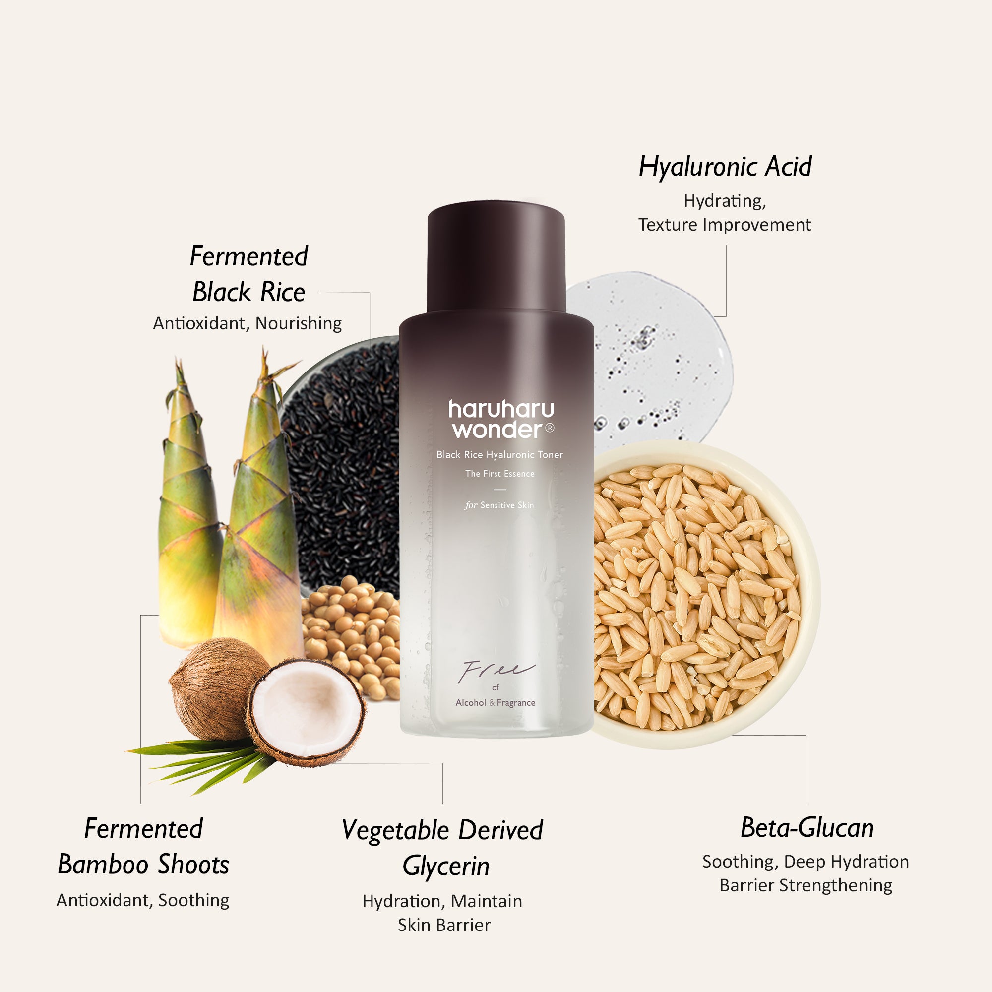 Haruharu Black Rice Hyaluronic Toner
